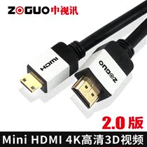 Video mini HDMI to HDMI line mini HD hdmi line 2 0 version camera mhdmi to hdmi