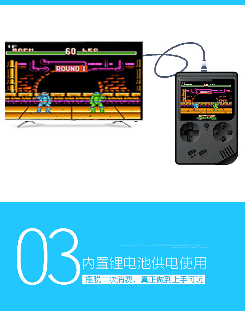 Tanabata gửi cho bạn trai bảng điều khiển trò chơi FC Bộ điều khiển trò chơi cầm tay NES Tetris rungato 88FC quà tặng cầm tay - Bảng điều khiển trò chơi di động máy chơi game x9