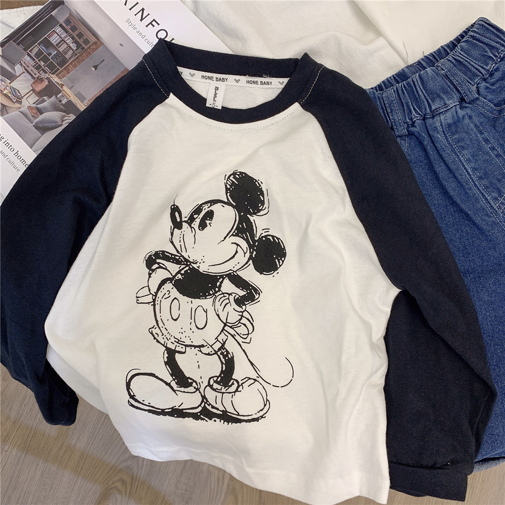 Children's long-sleeved T-shirt spring clothing boy cartoon top 2022 spring and autumn new children's clothing baby bottoming shirt thin section