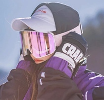 Changbai Mountain ski clothing rental cylindrical magnetic ski goggles for men and women double-layer anti-fog goggles