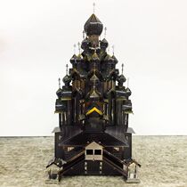 Pinku 3D puzzle DIY main display cathedral building metal model Creative Assembly adult puzzle