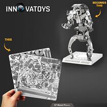 Steel demon 3D glue-free three-dimensional metal assembly stainless steel puzzle handmade model planet battle destroyer