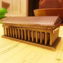 3D glue-free three-dimensional building puzzle all metal diy classical Assembly stainless steel model Greek Athens Temple
