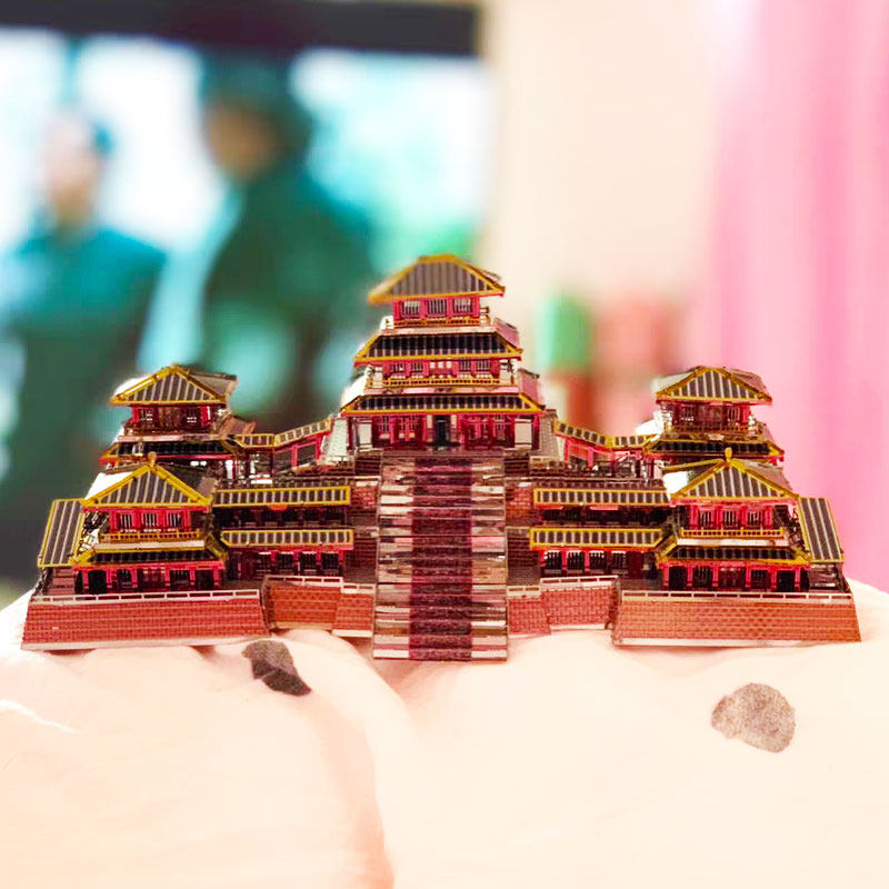 Puzzle Cool New Metal Jigsaw Puzzle Qinshihuang Afang Palace DIY Handmade Three-dimensional Assembly Model Educational Toy Gift