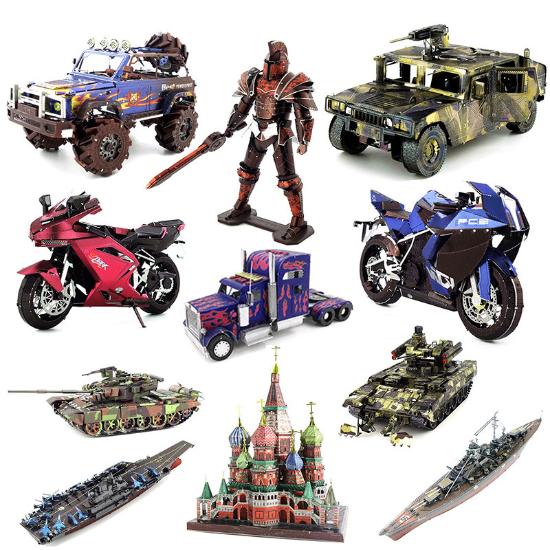Parquet Genuine 3D Stereo DIY Metal Assembly Model Building Aircraft Tank Comprehensive Character Class Special Price