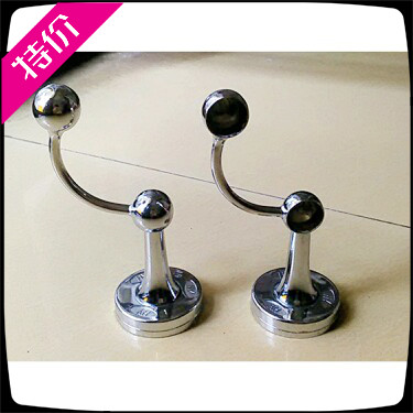 Set of stainless steel tube towel rack base double-layer towel seat bathroom towel rack zinc alloy accessories bathroom pendant