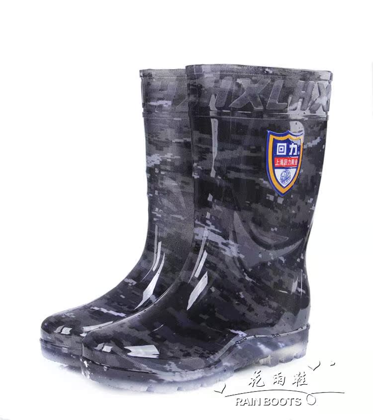 Mùa đông ấm áp mưa nam kéo ống cao cộng với nhung mưa ủng cộng với giày cao su cotton giày nước rửa xe giày không thấm nước giày câu cá ủng cao cổ