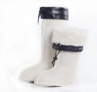 Velvet rain boots inner cover shoe cover universal water shoes rubber shoes