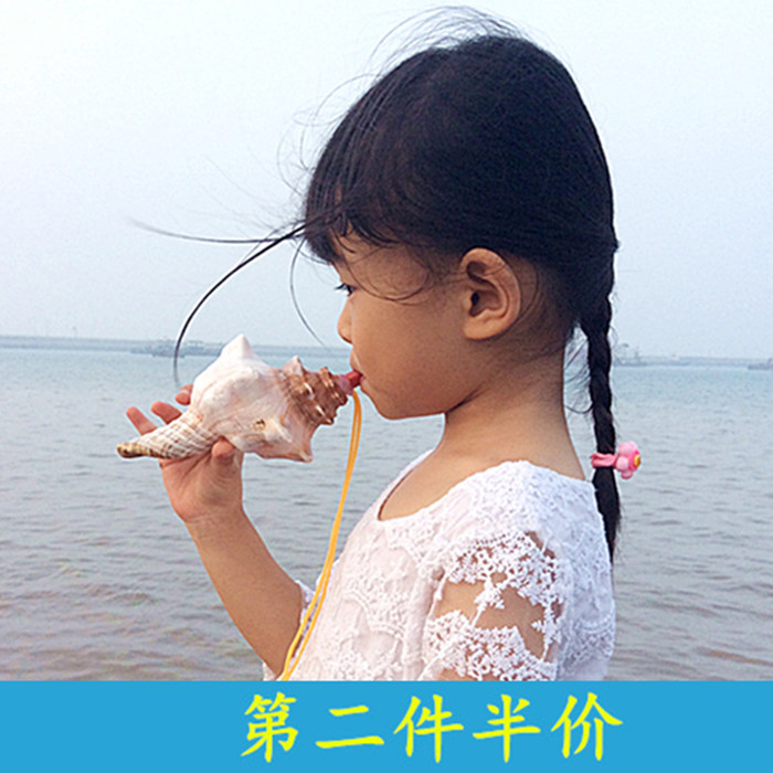 上新海螺的味道贝壳能吹响大海螺号可听海风的声音独特创意工艺品