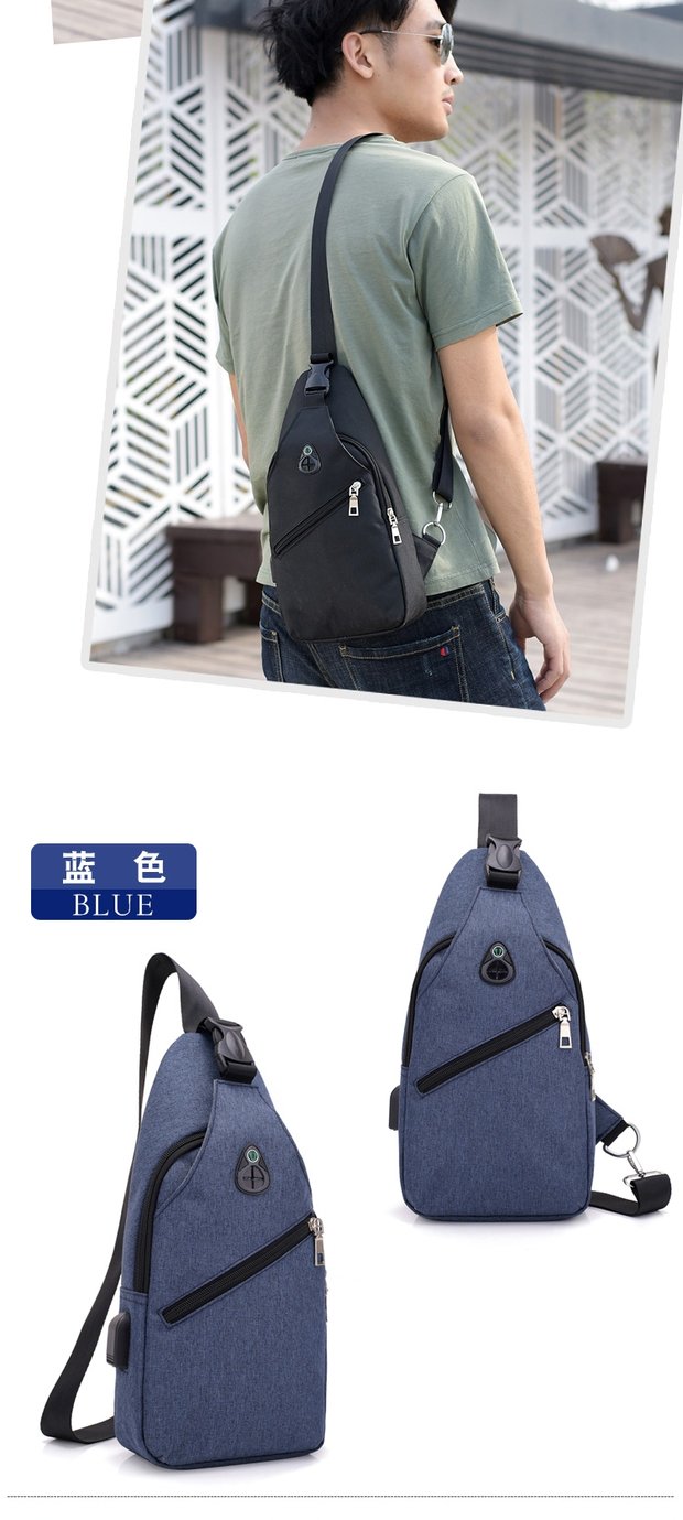 Túi đeo vai nam Messenger túi vải ba lô Oxford túi ngực túi nhỏ Phiên bản Hàn Quốc của thủy triều giản dị túi nam túi nhỏ balo vascara