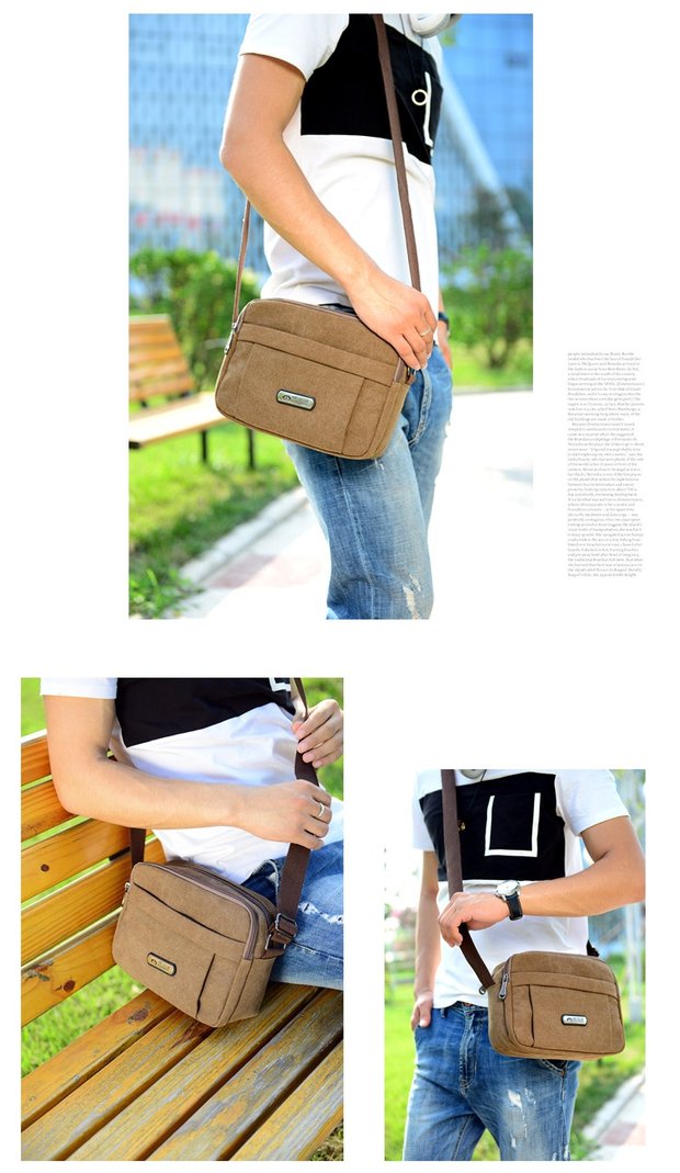 Túi đeo vai nam Túi vải Túi Messenger Túi xách nam Túi đeo chéo cho doanh nhân Túi đeo vai Túi vải thông thường túi gucci chính hãng