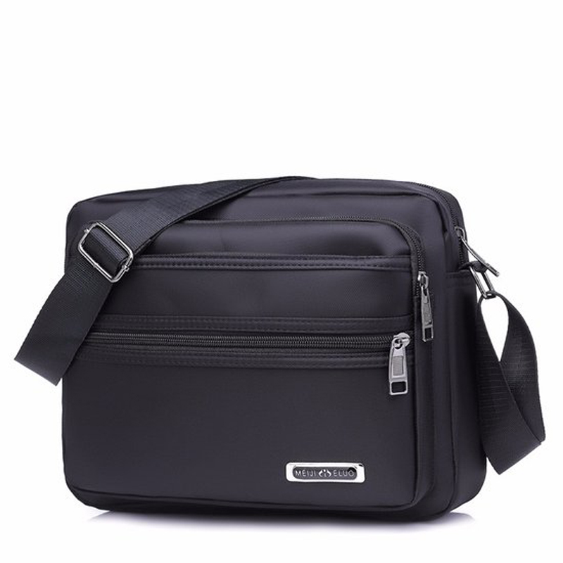 Single Shoulder Bag Male Bag Skew Satchel Casual Business Briefcase Large Capacity Oxford Canvas Men Satchel Bag Small