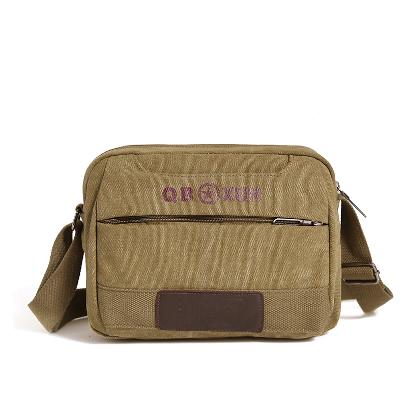 Men's Canvas Bag Messenger Bag Shoulder Bag Travel Bag Casual Men's Bag Korean Casual Business Rucksack