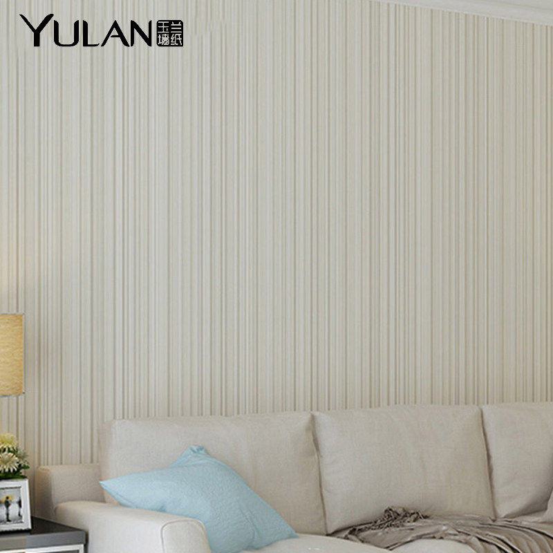 Jade Orlan unwoven fabric wallpaper modern minimalist striped wallpaper bedroom Living room Book room Decorative Dressage 2749
