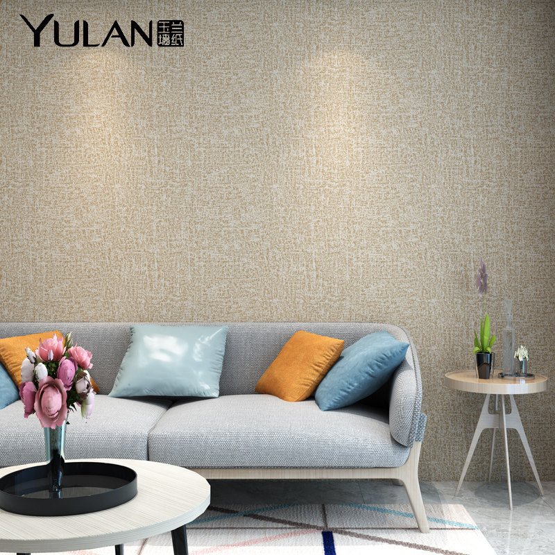 Yulan diatom mud seamless wall cloth modern simple wall cloth whole house full shop living room bedroom background wall flow Ming