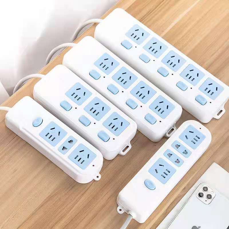 (calf with product) socket with wire plug-in row wireless extension cord Domestic wire plugboard power connection converter