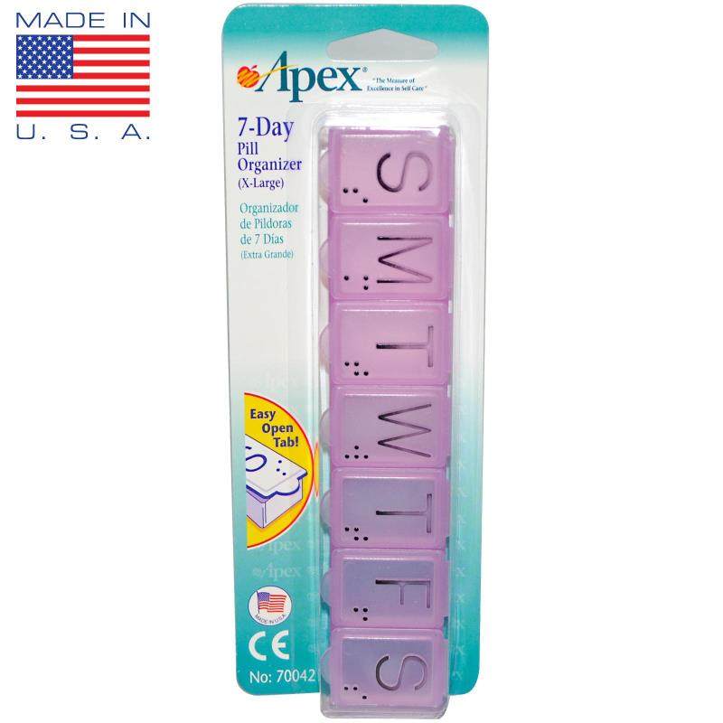 The United States imported Apex large 1 day 1 time 7 days small medicine box safety no odor with blind spot
