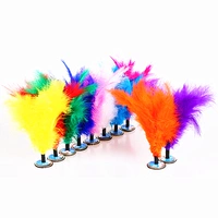 Feather Duster Match Nút Ryukyu Trò chơi Ryukyu Kháng Kicking Màu Ryukyu Hoa có thể tháo rời 20 Gói - Các môn thể thao cầu lông / Diabolo / dân gian cầu lông vịt