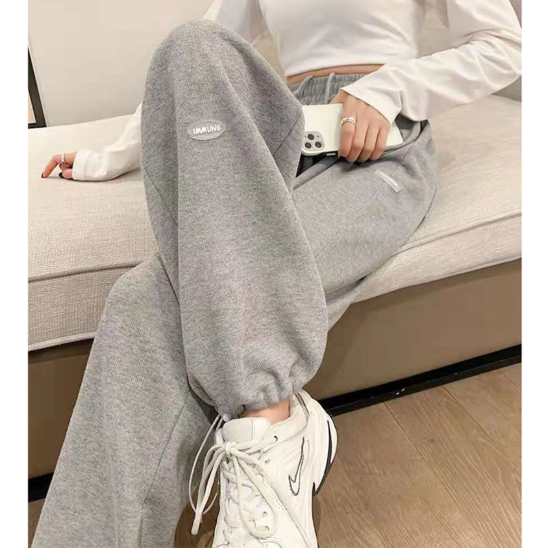 (Joe Meixi) Pure cotton nursery Pregnant Woman Spring Autumn Season Net Red Foreign Pie Broadlegged Pants Leggings Two Wear Sports Kharen Pants