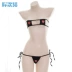 [撩 汉] Bộ bikini hình vuông tình yêu Bộ bikini thêu ren - Bikinis