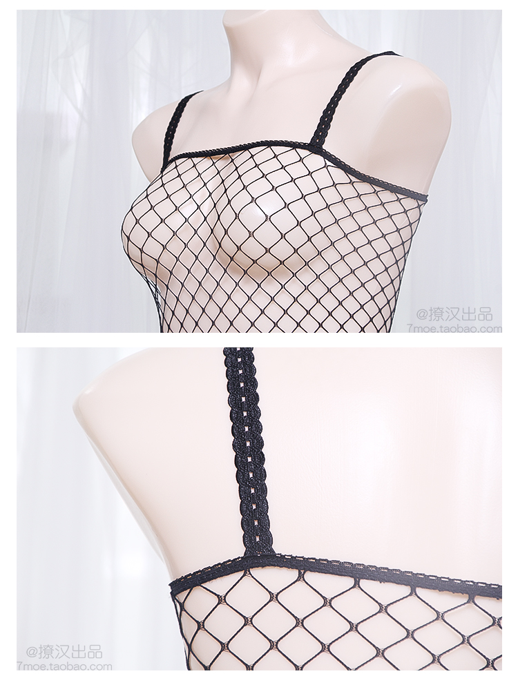 [撩 汉 sản xuất] Xiêm vớ vớ fishnet rỗng treo vớ Xiêm siêu mỏng lưới