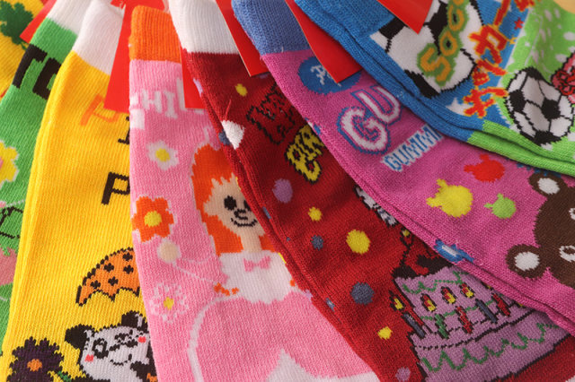 Spring and Autumn Versatile Cotton Breathable Cartoon Pattern Children's Baby Cotton Socks Children's Socks Medium Tube Socks