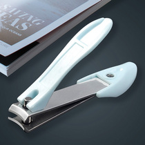 Sharp nail clipper large single stainless steel blade plastic mantis manicure tool foot nail scissors for men and women household