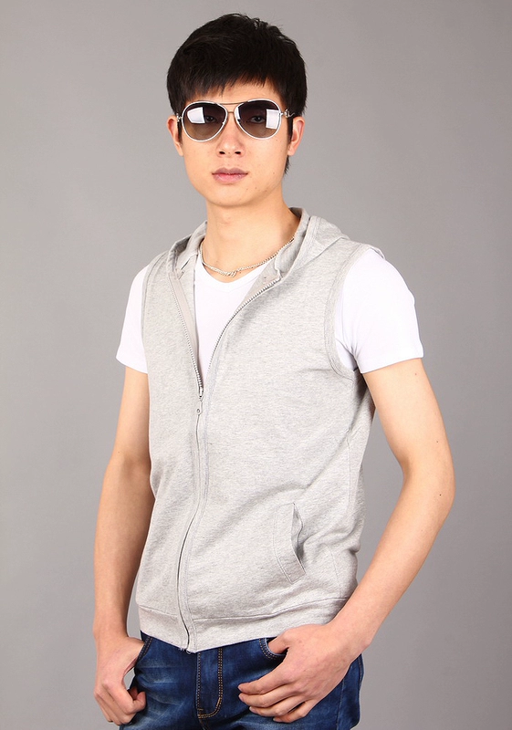 Mùa xuân và mùa hè cotton trùm đầu vest nam phiên bản Hàn Quốc của áo không tay giản dị áo vest vest - Áo vest cotton