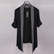 Thin Cardigan Jacket Men's Fashion Trend Japanese and Korean Casual Tops Buttonless Outer Wear Summer Slim Long-sleeved Knitwear