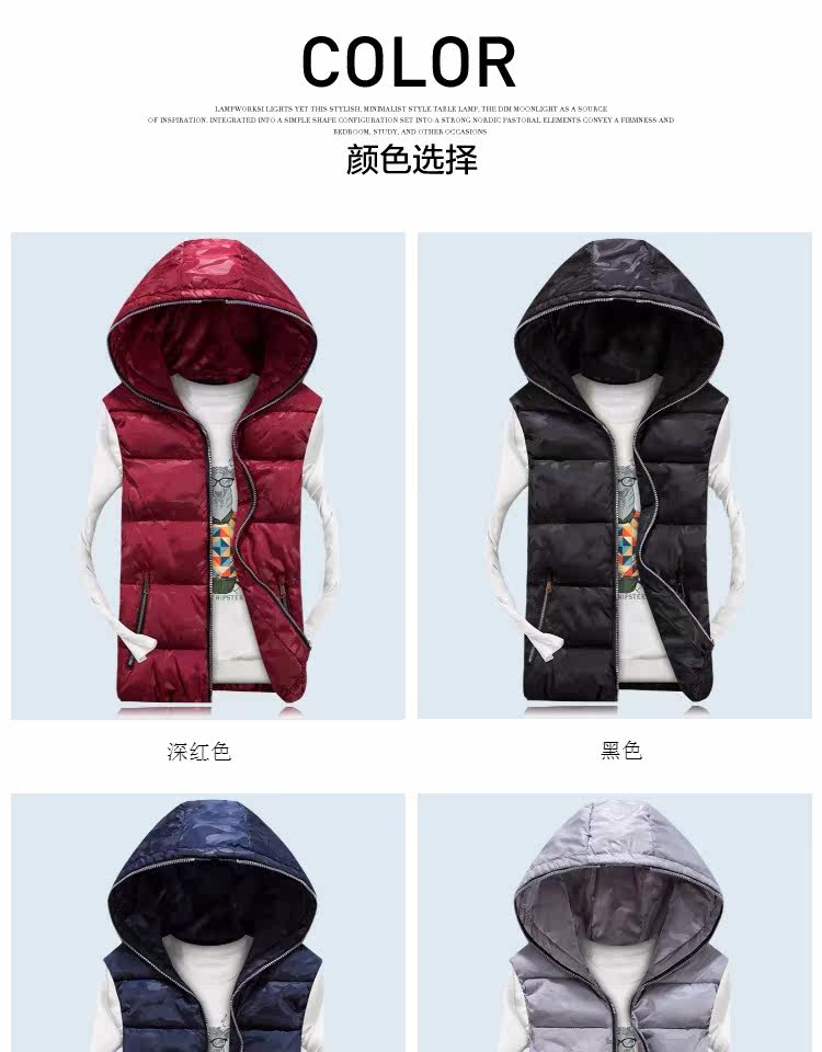 Débardeur homme Cotton vest pour hiver - Ref 1582045 Image 8