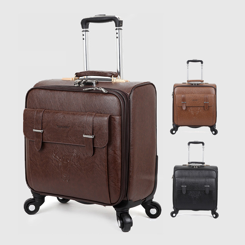 Super tank box male and female business boarding box 18 inch steering wheel retro - travel suitcase password handheld suitcase