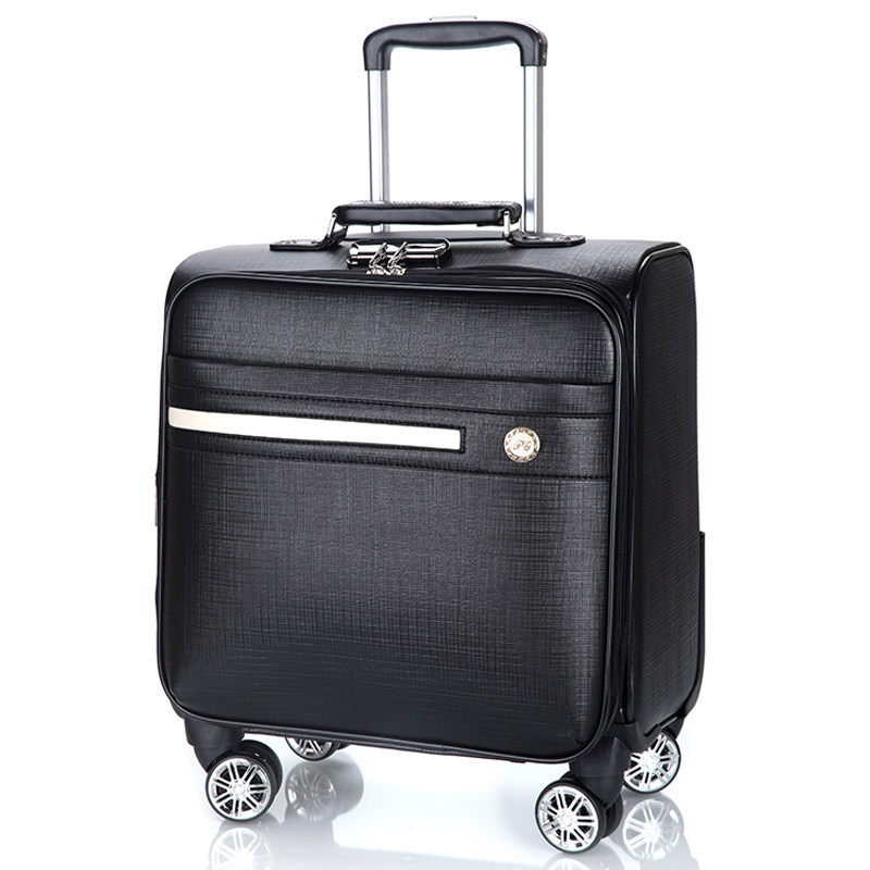 18-inch larch box female business travel suitcase universal wheel den case small leather case hand suitcase man