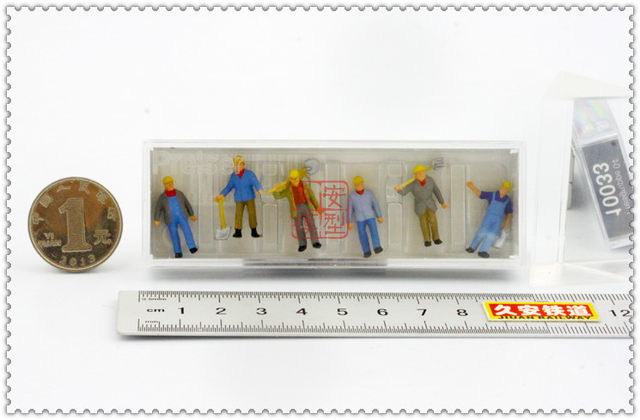 Jiu'an Railway Simulation Character Miniature 1:87PREISER10033 ຄົນງານກໍ່ສ້າງທາງລົດໄຟ