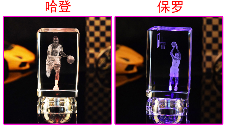 Quà tặng bóng rổ Sinh nhật sáng tạo Kobe Jordan James Anthony Wade Curry Harden Owen Trang trí pha lê quả bóng rổ nike giá rẻ