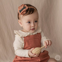 South Korea imported baby girl base shirt doll collar spring baby girl T-shirt long sleeve cotton girl princess baby