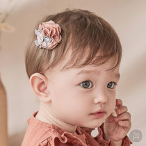 South Korea imported female baby hairclip hair card does not hurt hair female baby girl 1-2-3 year old Princess headgear infant