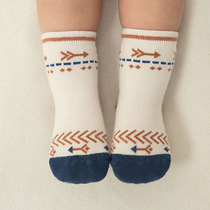 South Korea imported baby socks spring and autumn childrens socks baby floor socks Boys and Girls cute non-slip socks Korean version