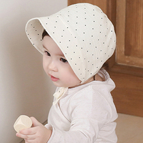 South Korea imported childrens hats spring and autumn female baby cute baby hat girl princess hat newborn 100-day windproof hat