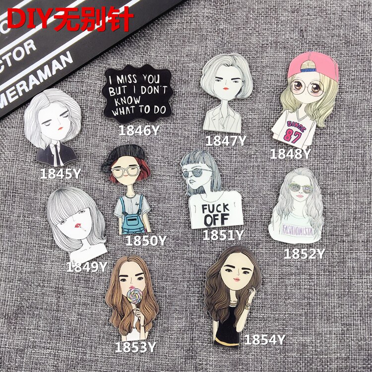 Broche femme en plexiglas - Ref 1176470 Image 6