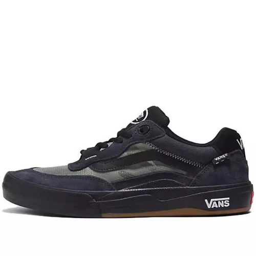 VANS Мужские и женские черно-синие низкие износостойкие дышащие кроссовки Vans Wayvee Shoe VN0A5JIAM0N