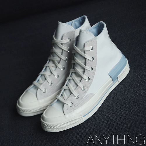 [Converse匡威 1970s白蓝淡粉解构拼接高帮帆布鞋173100c 173101c]