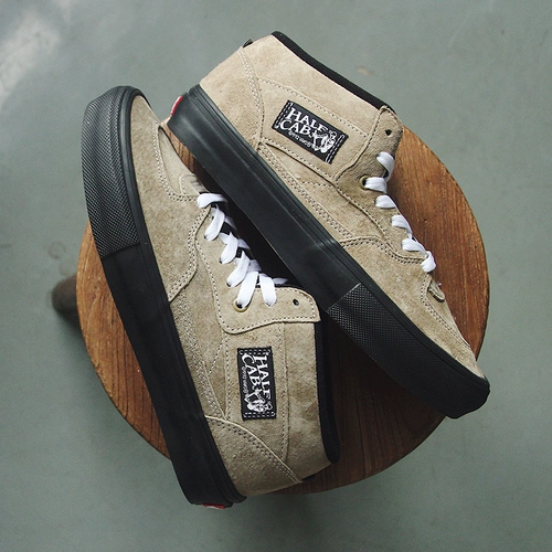 VANS Фунс Скейт Половина кабины против скольжения оливковая профессиональная обувь для скейтборда vn0a5fcdbiq