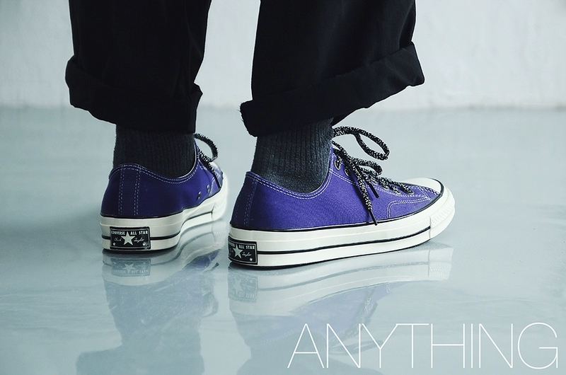 Converse Converse 1970s Emperor Purple low help Giày đế thấp màu tím Samsung tiêu chuẩn 162368C - Plimsolls