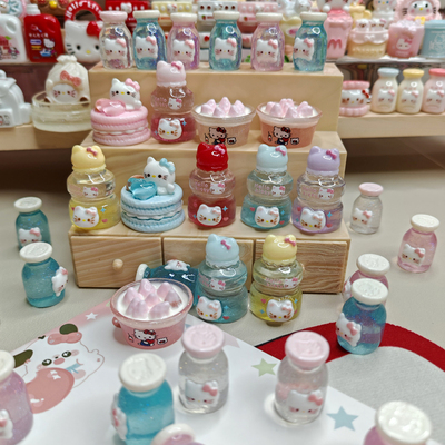 Миниатюрный мультфильм kt Yakult, бутылка, кукольный дом, украшение сцены, сделай сам, ручная работа, кремовый клей, смола, аксессуары для поделок, материал