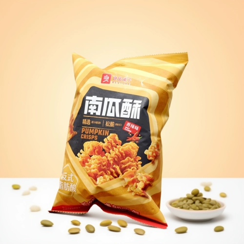 良品铺子 Тыква хрустящий пряный аромат 75 г тыквы хрустящий пищевой магазин. Ностальгические закуски