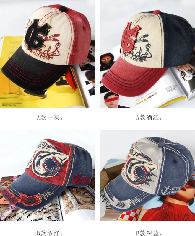Snow Hill Island Ngoài trời Mái vòm mới Cowboy Mũ bóng chày che nắng ngoài trời Mũ thể thao Mũ bảo vệ chống nắng Mũ nam và nữ