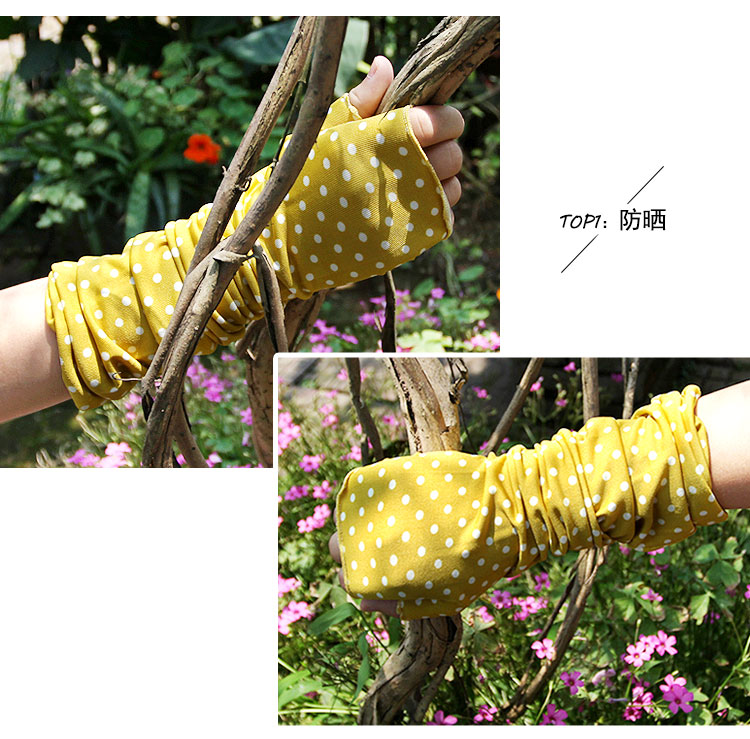 Tuyết Hill Đảo Găng Tay Ngoài Trời Mặt Trời Bảo Vệ Nửa Ngón Tay Găng Tay Cổ Tay Cưỡi Arm Set Chống Uv Tay Áo găng tay mùa đông cho nữ