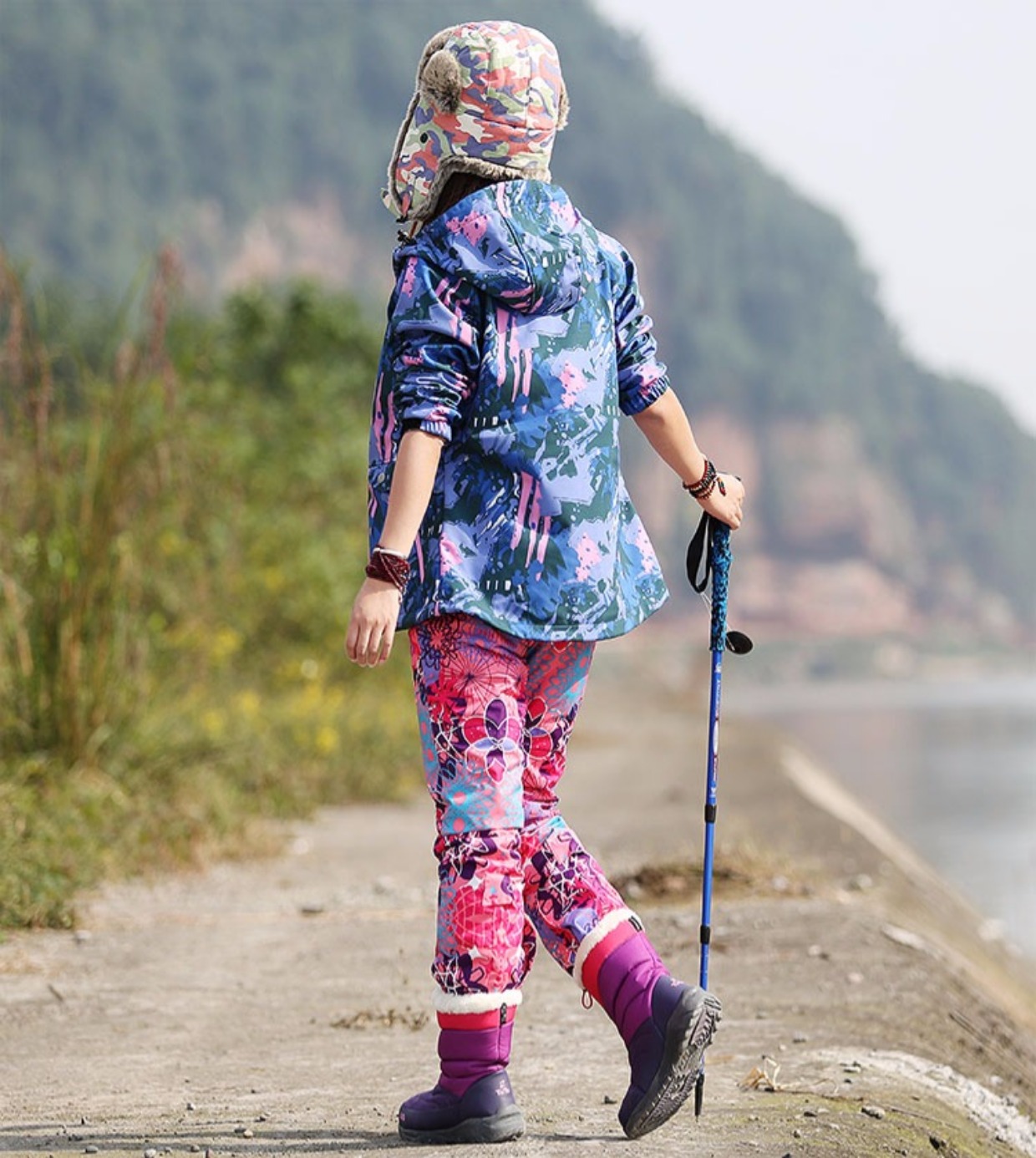 Snow Hill Island dày ấm Lei Feng Cap mũ lông cừu nam và nữ cưỡi gió thể thao ngoài trời mũ lạnh nón kết hiệu