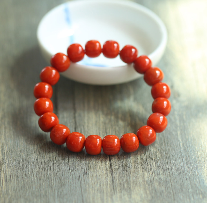 Natural Sichuan stock Old-type Pearl South red Manau hand-made female style Pearl Retro National Wind Jewelry Stone Handstring
