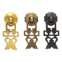 Yuanru copper sculpture Brass Chinese antique hanging drawer door small handle Ming and Qing furniture accessories YRH1042